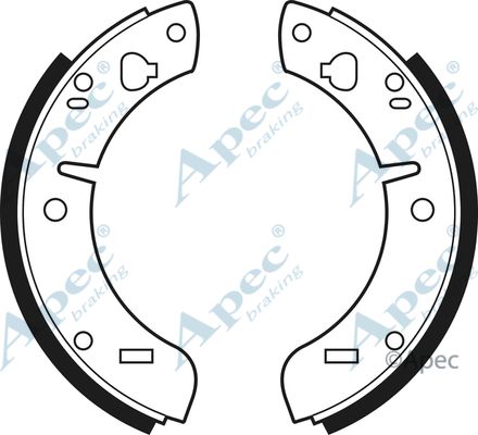 APEC BRAKING Комплект тормозных колодок SHU112